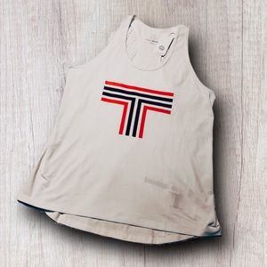 Tory Sport White Racerback Tank Top Size XL NWT